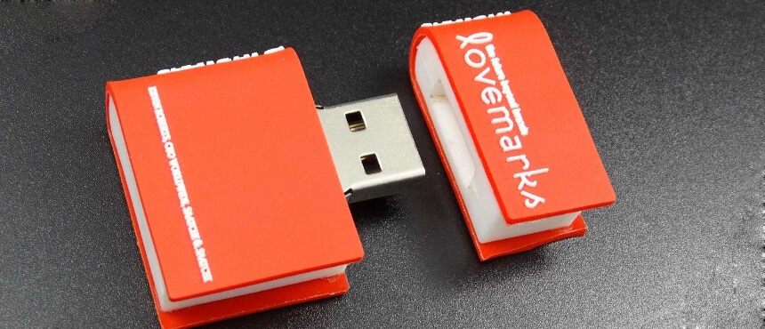 custom BOOK DESIGN soft case USB flash drivers