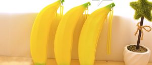 silicone banana mini purse