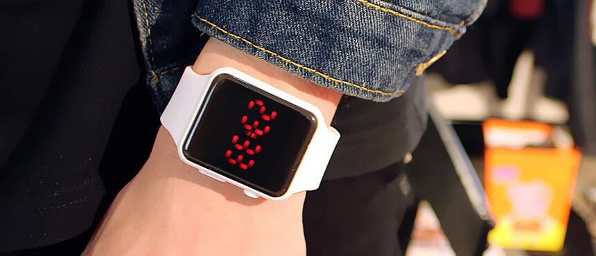 silicone led watches