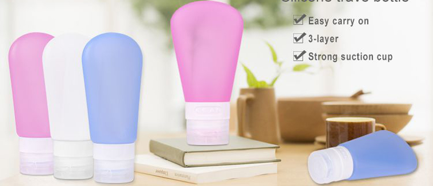 Silicone travel bottles set portable for travel gifts