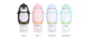Pengium cartoon Silicone travel bottles set portable for travel special gifts
