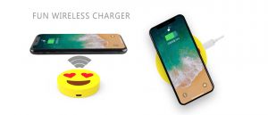 Make your emoticon design wirless charger fun gifts ideas soft skin