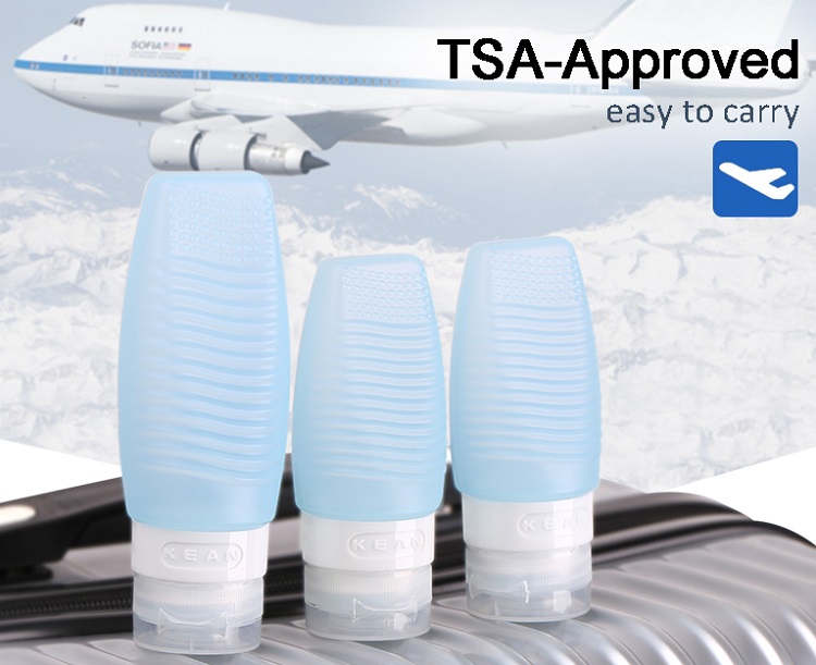 silicone travel bottles TSA approved