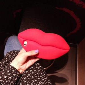 sex lip design phone silicone cases