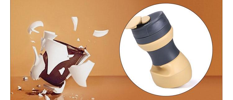 WP017 silicone cups foldable coffee cup 3