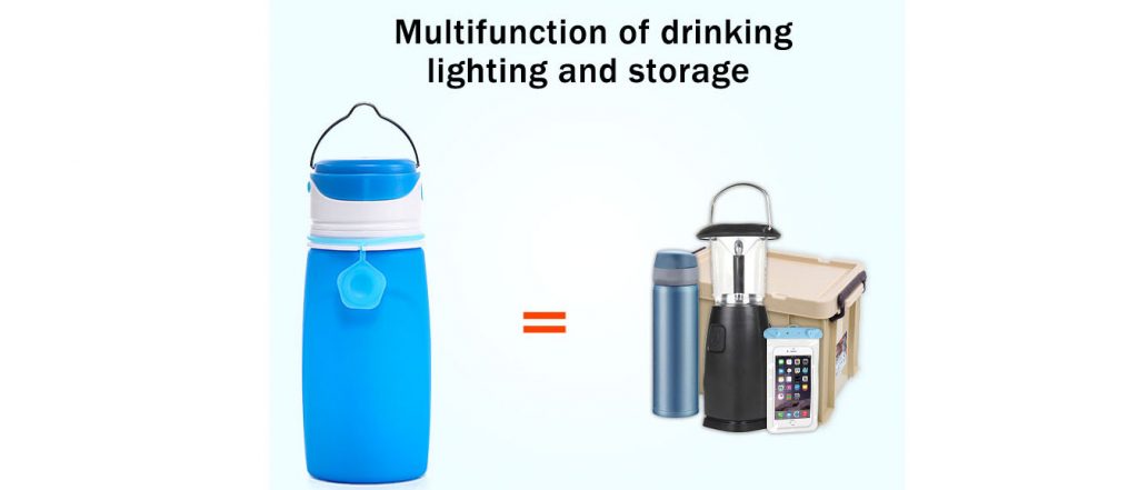 silicone led water bottle