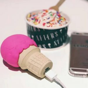 icecream design creative gifts portable power bank