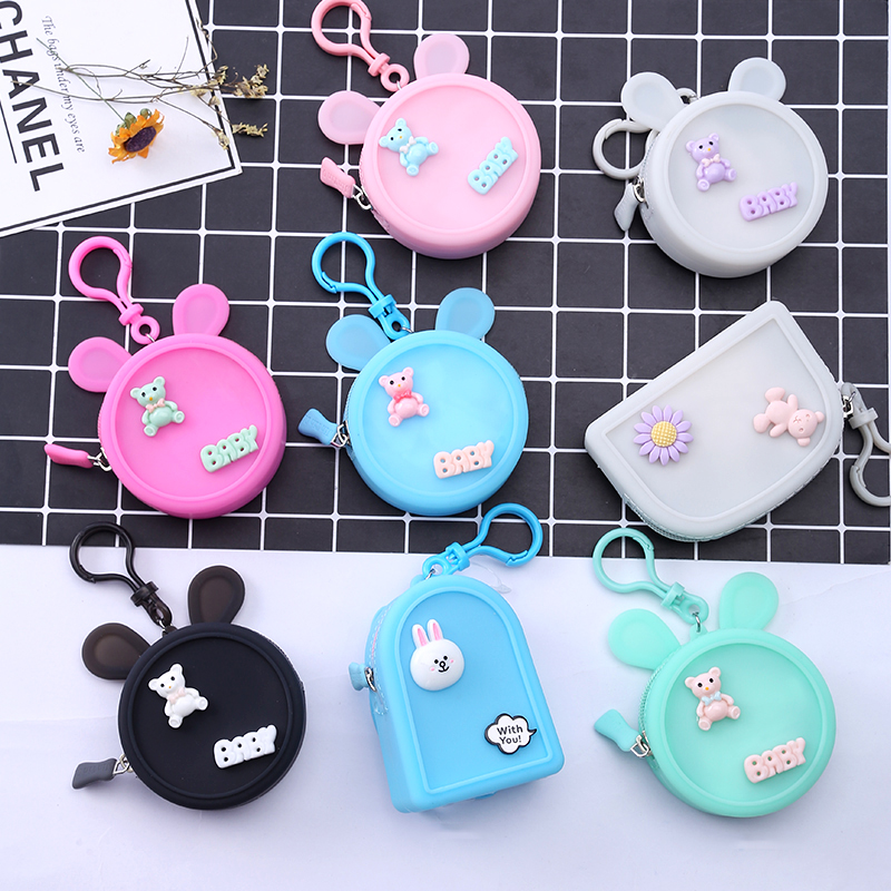 custom silicone mini candy bag or purse