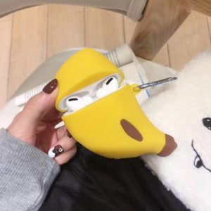 banana design silicone airpods case cover