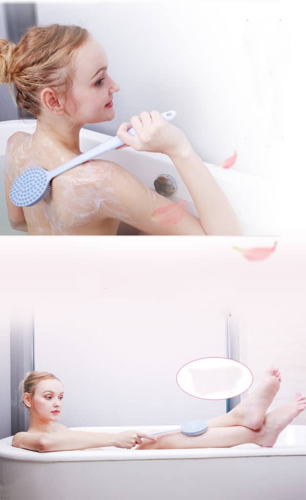 silicone bath body brush