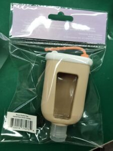 Silicone hand sanitizer bottle case