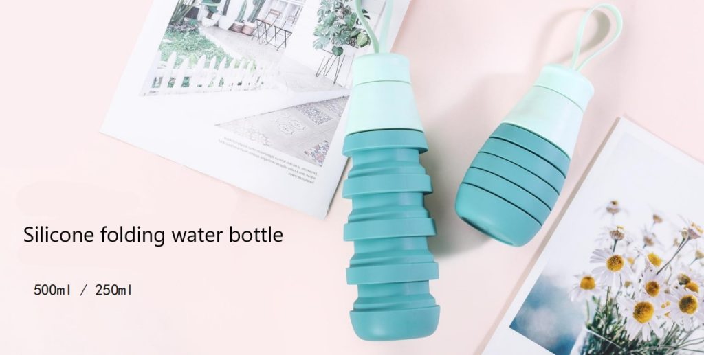 silicone folding water bottles new