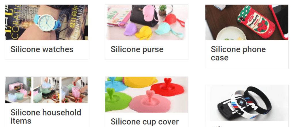 custom silicone products