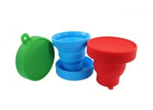 custom silicone products folding cup