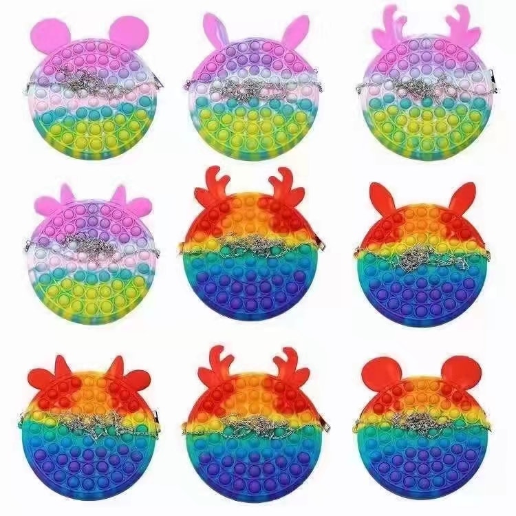 silicone purse with bobbles toys 2