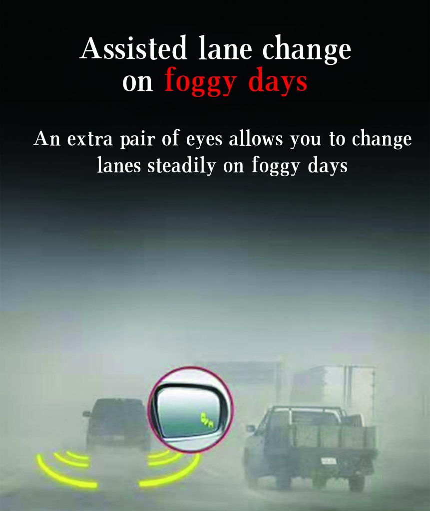 blind spot assist 5 BSD on foggy days