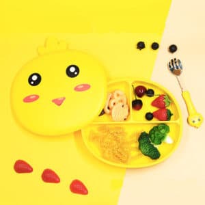 cartoon silicone plates for baby
