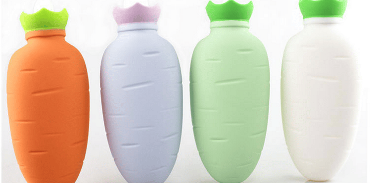Carrots silicone hot water bottle