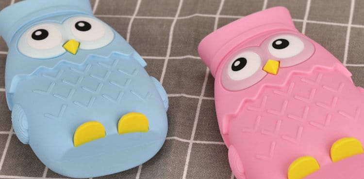 Owl silicone hot water bag