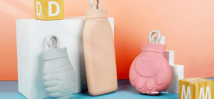 Simple silicone hot water bottle