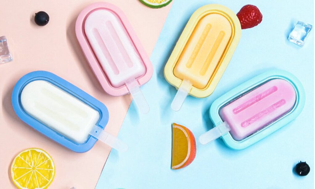 large silicone ice cream molds