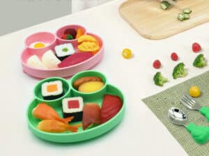 frog silicone plates for baby