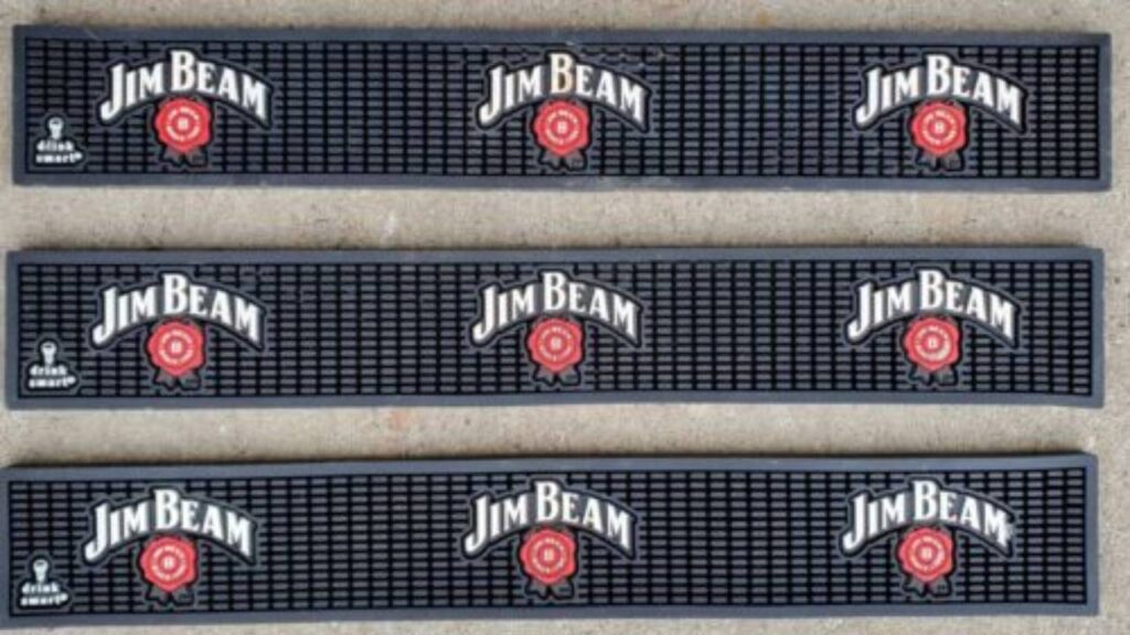 custom bar mat with logo